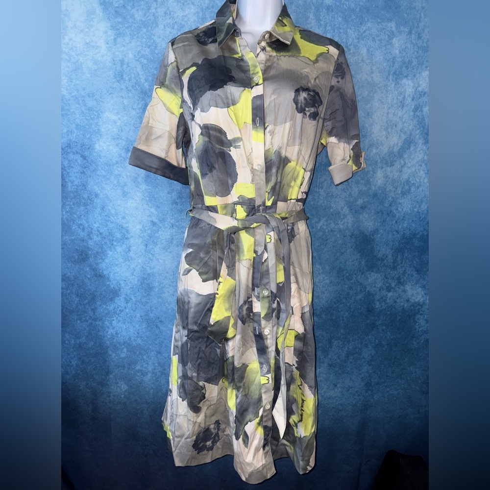 Jmclaughlin floral front tie dress shirt
